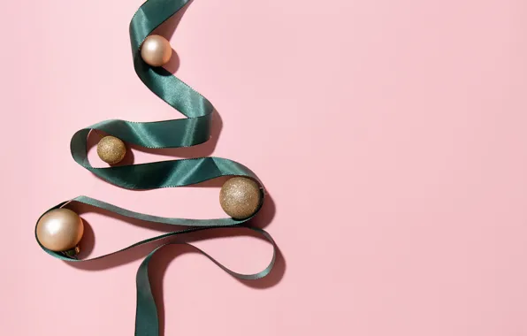 Texture, Christmas, tape, New year, herringbone, pink background, braid, Christmas decorations