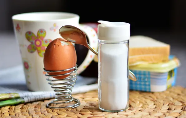 Egg, Breakfast, salt