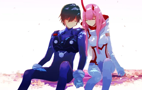Romance, pair, two, Darling In The Frankxx, Cute in France
