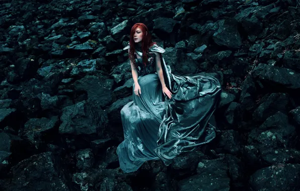 Girl, stones, armor, makeup, dress, Kindra Nikole, Jessica Dru Johnson, Desolace