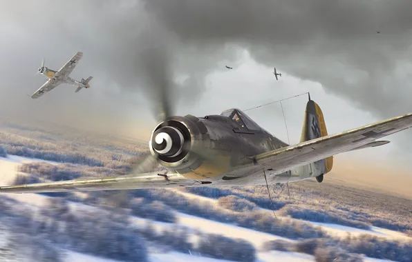 Luftwaffe, fighter-monoplane, German single-seater single piston, Antonis (rOEN911) Karidis, Focke-Wulf Fw 190 Würger, The Darkest …