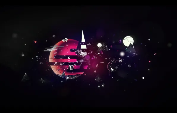 Fragments, figure, particles