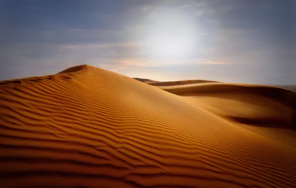 Sand, the sky, the dunes, desert, dunes