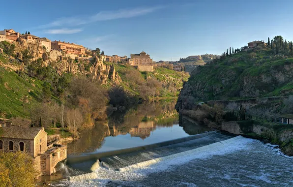 Picture river, home, dam