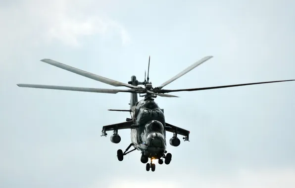 Picture russia, russian, mi-24, manoeuvre, airscrew, pilotage, maks, zhukovsky