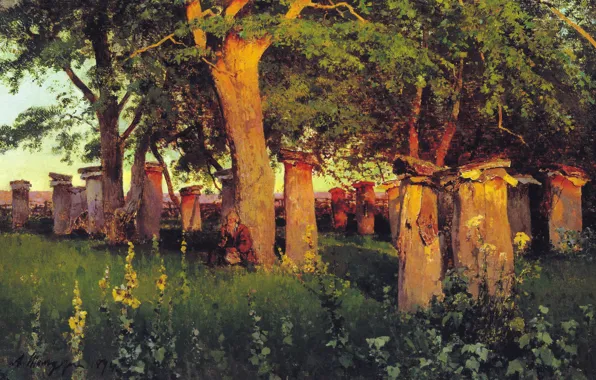 Picture, genre, apiary, The apiary, Andrei Schilder