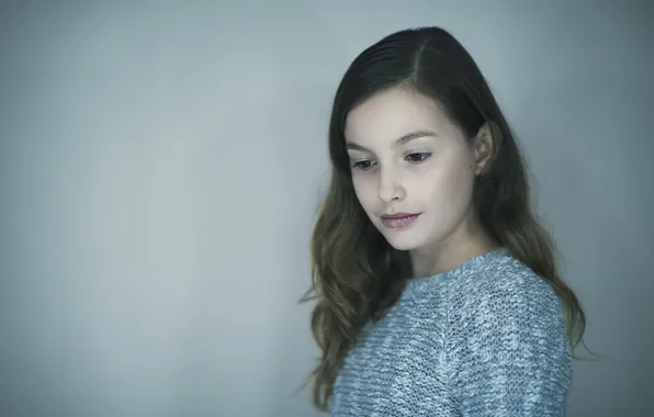 Girl, background, portrait