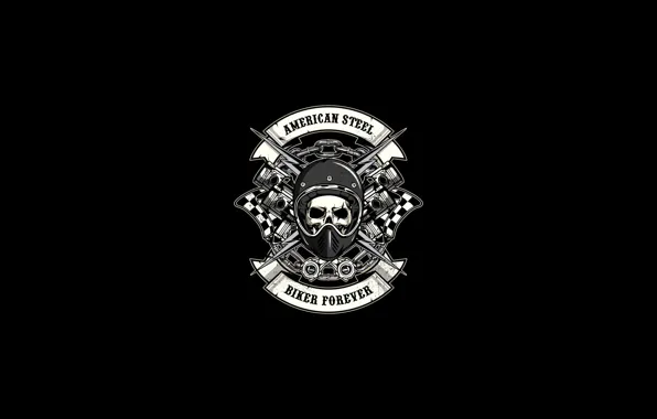 Minimalism, Figure, Skull, Style, Background, Fantasy, Art, Art