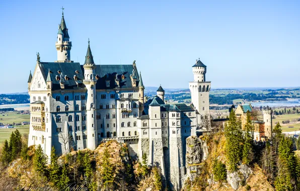 Picture Germany, Castle, Bayern, Germany, Neuschwanstein, Bavaria, Neuschwanstein Castle, Bavarian Alps