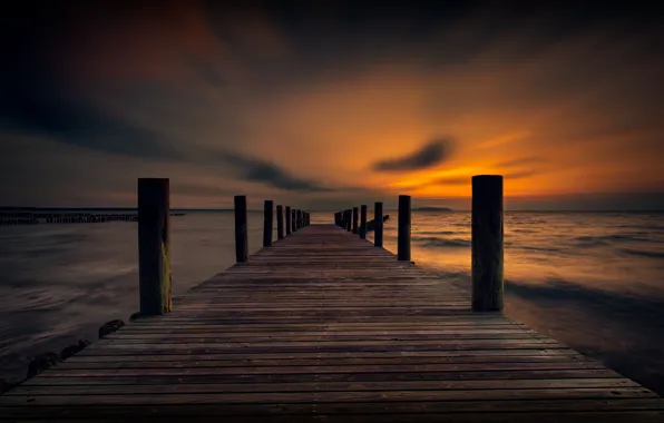 Picture sea, the sky, Marina