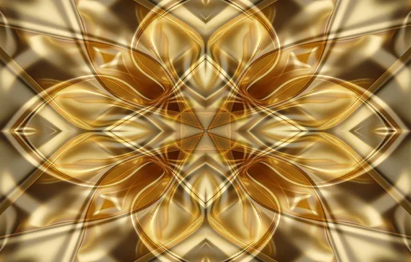 Design, art, fractal, illustrtion, golde
