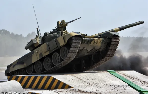 Picture water, army, tank, Russia, T-90 and