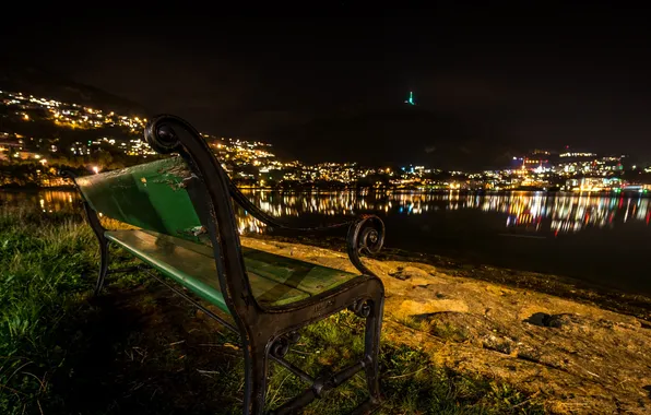 Night, Norway, Mountains