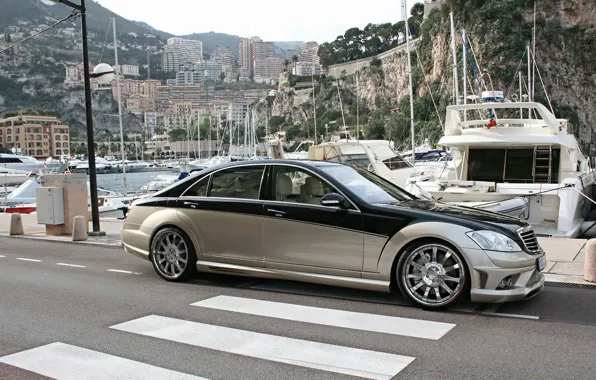 Wallpaper Mercedes Benz sedan Carlsson W221 Aigner