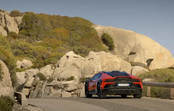 Lamborghini, Huracan, rear view, Lamborghini Huracan Sterrato