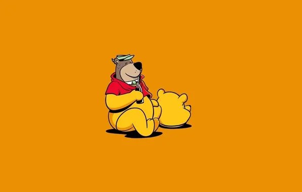 Picture Minimalism, Humor, Bear, Art, Winnie The Pooh