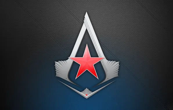 Picture sign, the game, star, logo, game, red, assassin's creed, assassin's creed 3