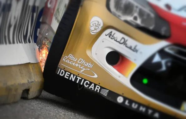 Citroen, Sparks, Citroen, DS3, WRC, The fence, Turning, DS3