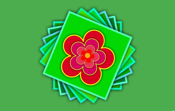 Green, background, pictures, fan