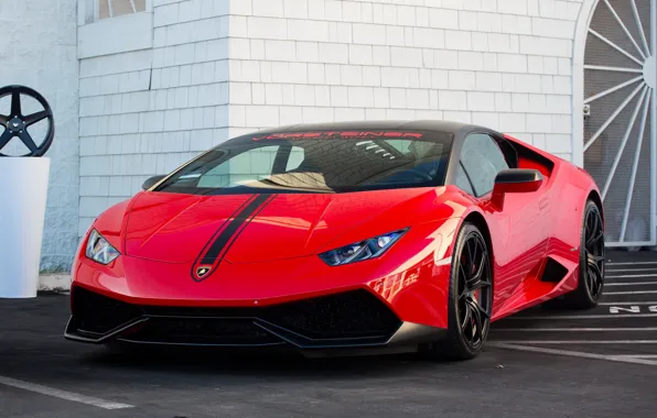 Picture Lamborghini, Red, Vorsteiner, Huracan