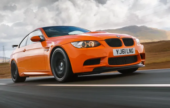 Picture BMW, road, speed, E92, BMW M3 GTS, M3