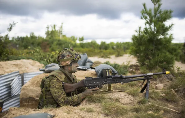 Weapons, soldiers, Canadian Army