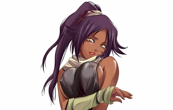Girl, sexy, Bleach, cleavage, erect nipples, long hair, boobs, anime