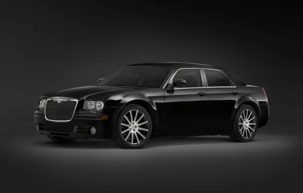 Auto, Chrysler, black, 300