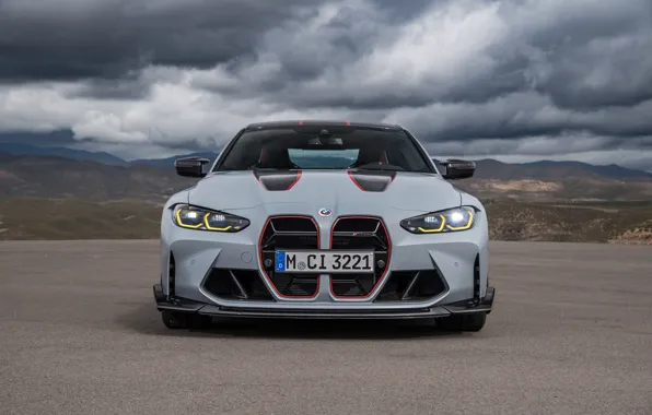 BMW, Light, Front, Grey, Face, Sight, M4 CSL, BMW M4 CSL
