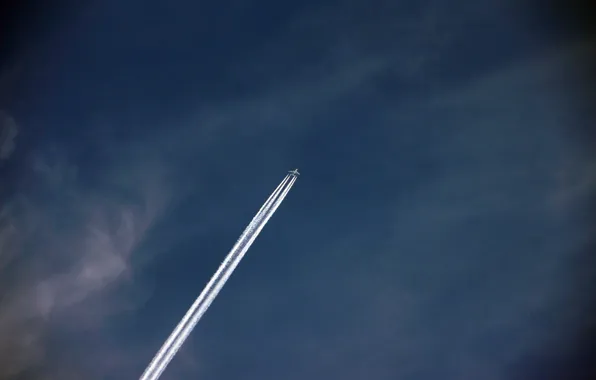 The sky, Sky, Airplane, The plane, Chemtrail, Himtrail