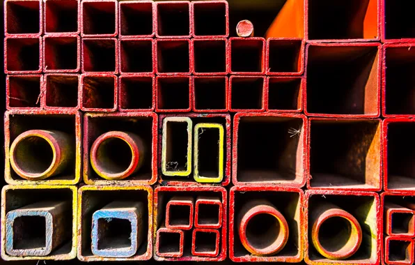 Picture metal, paint, pipe, profile