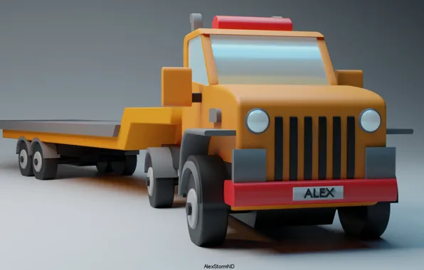 Toy, machine, tractor, AlexStormND