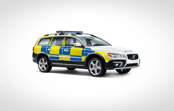 Volvo, xc70, united kindom, police car