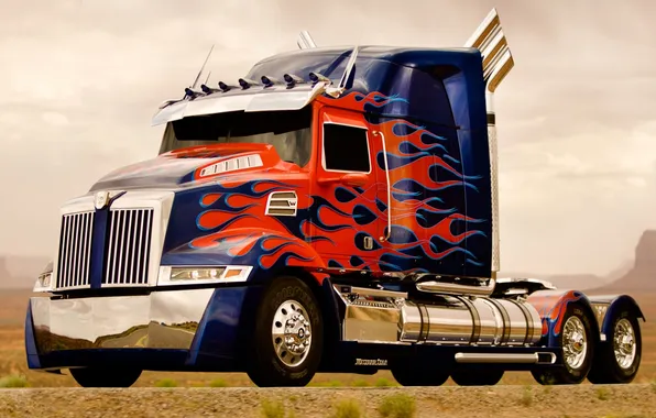 Picture truck, the front, Optimus Prime, Optimus Prime, tractor, Trak, Western Star, 4900