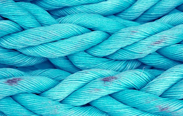 Blue, rope, worn