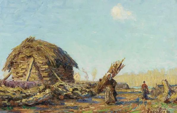 Picture, genre, Francis Picabia, Francis Picabia, Collectors of Brushwood in the Sea-sur-Luena