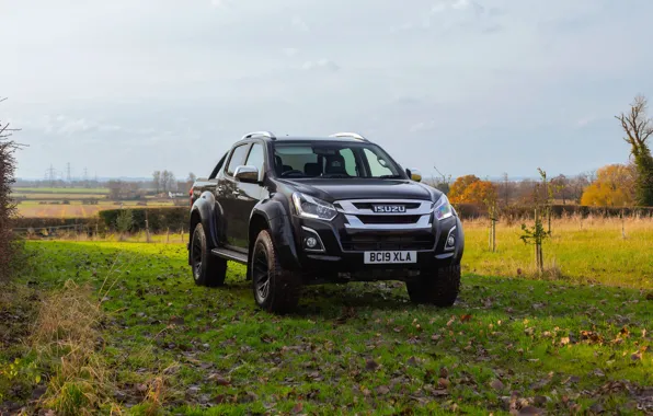 Picture black, meadow, pickup, Isuzu, 2020, Arctic Trucks, D-Max, UK version