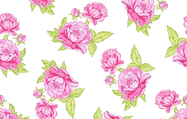 Roses, texture, rose, background, seamless