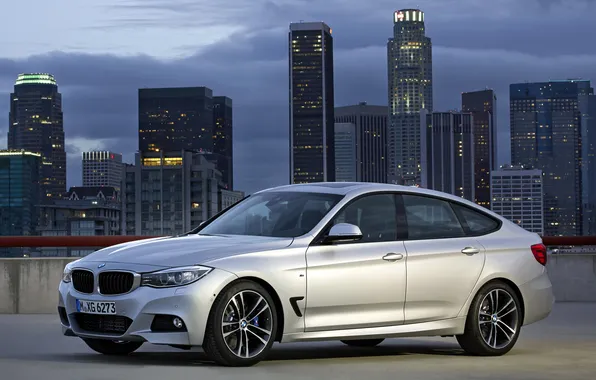 The sky, the city, BMW, car, 335i, Gran Turismo, M Sports Package