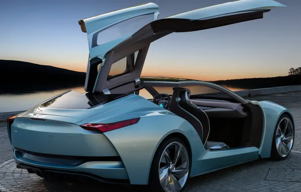 Machine, Concept, the sky, open doors, the gullwings, Riviera, Buick