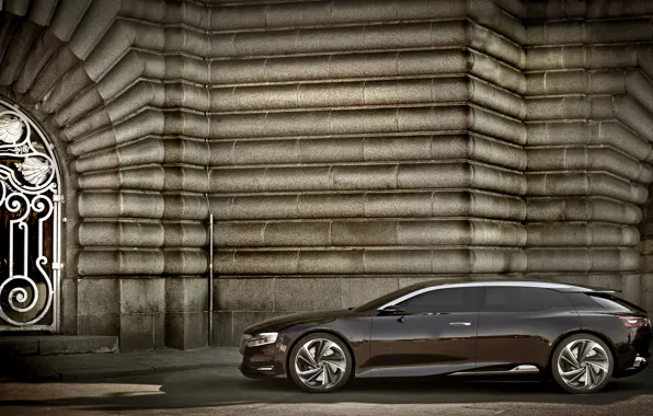 Wall, gate, the concept, citroen, Citroen, concept 2012, numero, number 9
