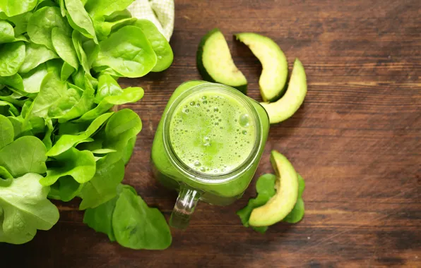 Greens, leaves, cocktail, drink, Green, cocktail, avocado, smoothies