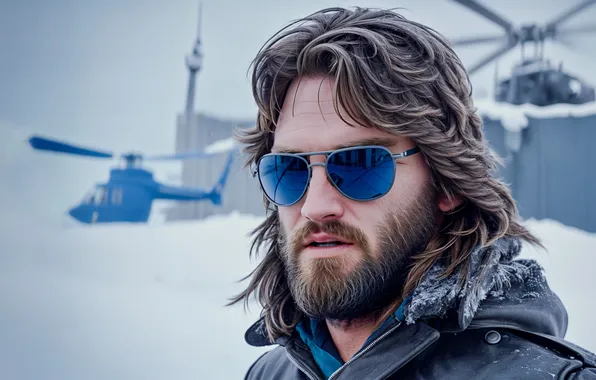 Frost, frost, glasses, male, North