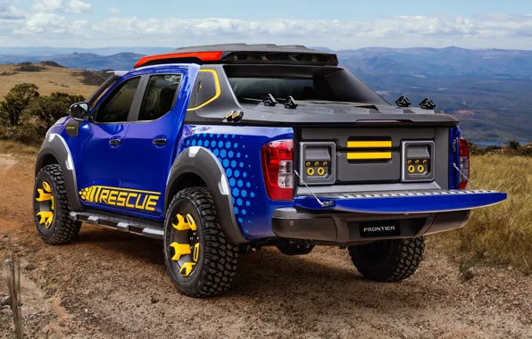 Concept, Nissan, rear view, pickup, 2018, Sentinel, Frontier