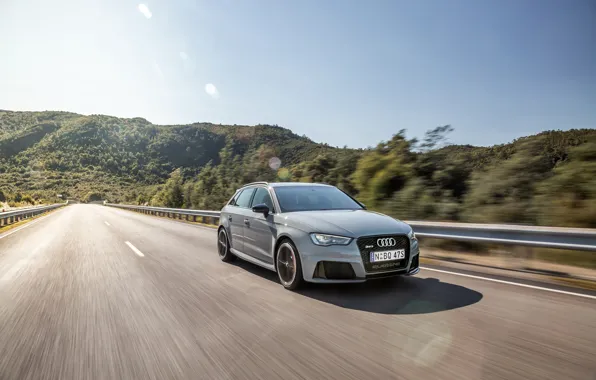 Movement, Audi, speed, track, Sportback, RS3