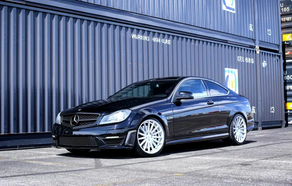Mercedes, AMG, with, C63, lowered, H&R