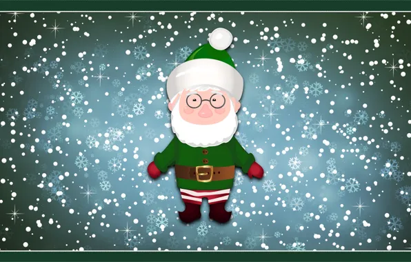 Winter, Minimalism, Snow, New Year, Christmas, Snowflakes, Background, Holiday