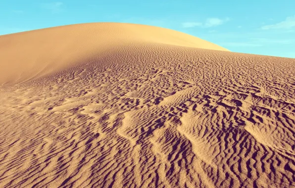 Sand, the sky, Desert