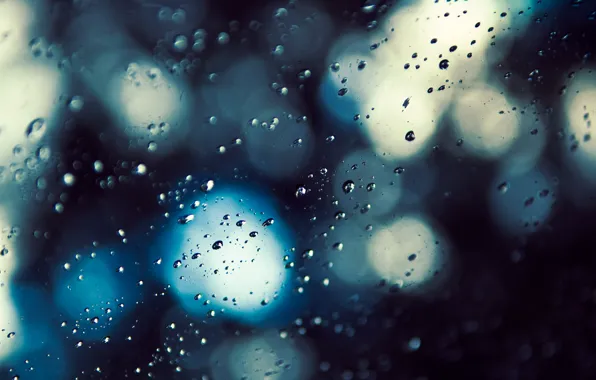 Picture glass, drops, rain, Wallpaper, wallpapers