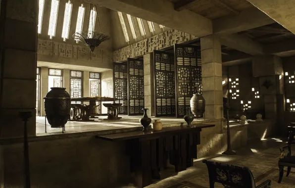 Light, table, room, interior, chandelier, vase, game of thrones, game of thones